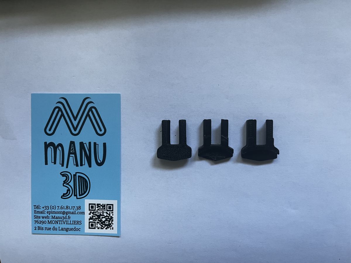 Reproduction de pièce plastique cassée sur mesure - impression 3D personnalisée (sur devis) — impression 3D pla / petg / abs / résine par Manu3D