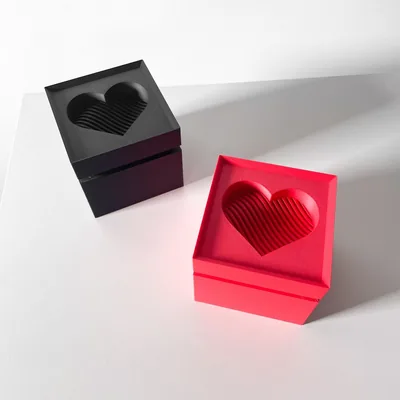 Objet déco Valentine's imprimé en 3D - objet de décoration design 8 cm, décoration intérieure contemporaine, fabriqué en France — impression 3D par Manu3D